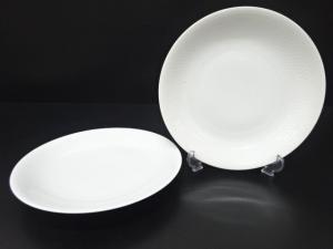 ROYAL COPENHAGEN　ロイヤルコペンハーゲン　ホワイトパルメッテ　プレートペア(26センチ)　洋食器